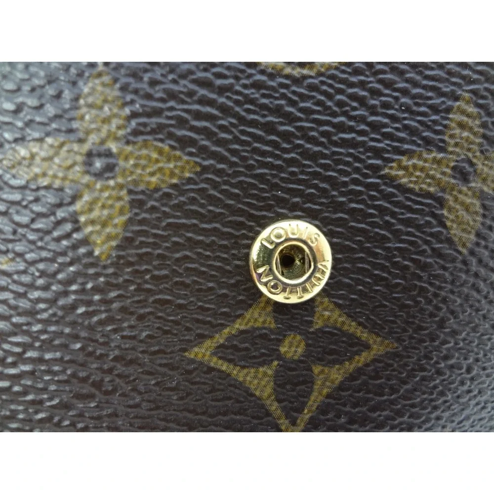 Louis Vuitton Monogram Victorine Armagnac Canvas Bi Fold‎ Wallet Brown Gold - Picture 12 of 13